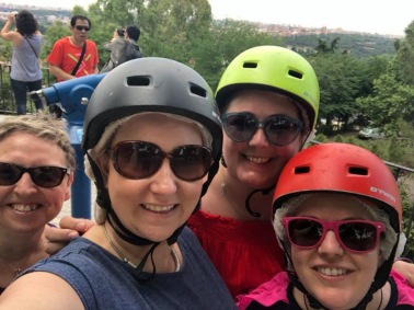 Segwaying in Madrid with the girls 2018